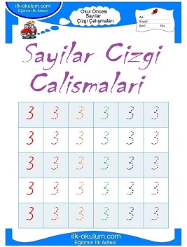 Çocuklar İçin Çizgi Çalışma Sayfaları 